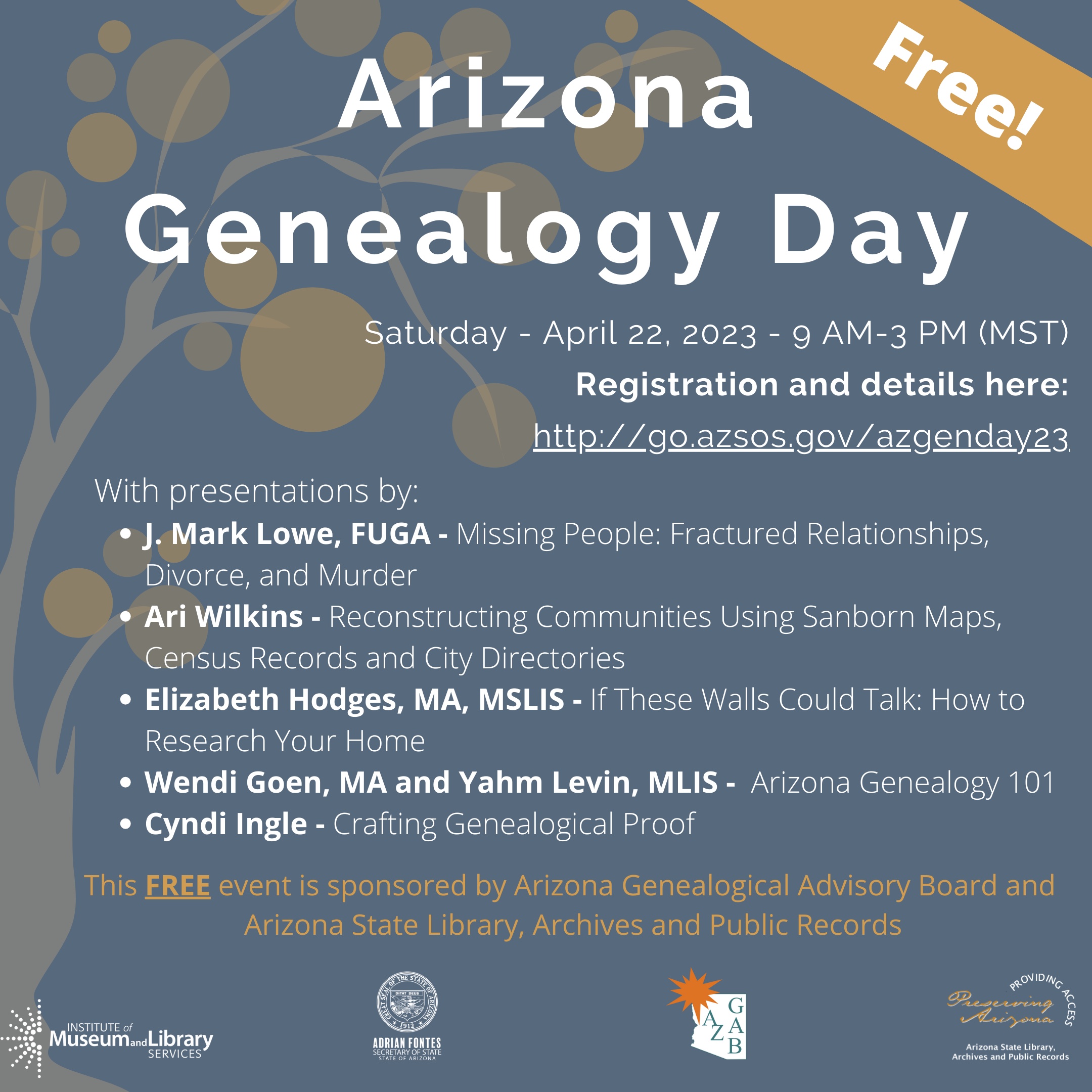 Arizona Genealogy Day Event - 2023